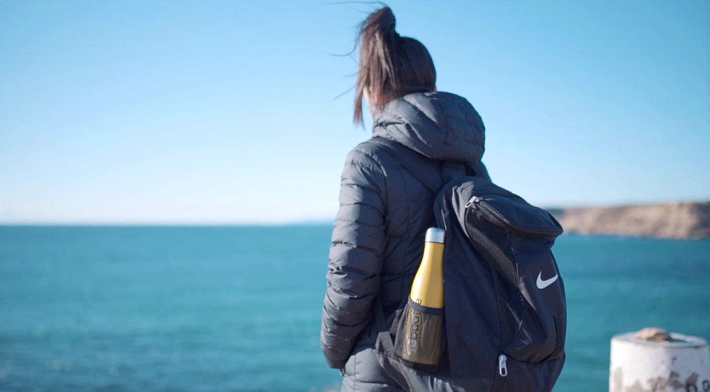 Stainless Steel Drinking Rebottle Thermo Mustard, Hot & Cold