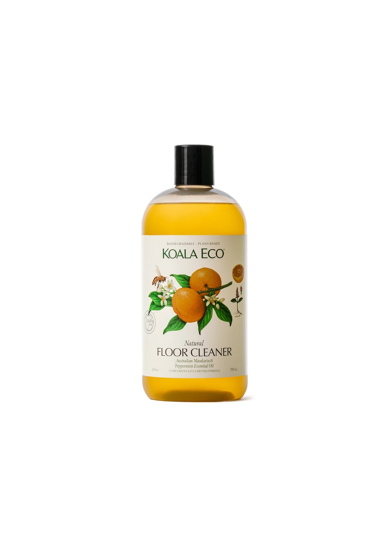 Natural Floor Cleaner Mandarin & Peppermint, 24 oz
