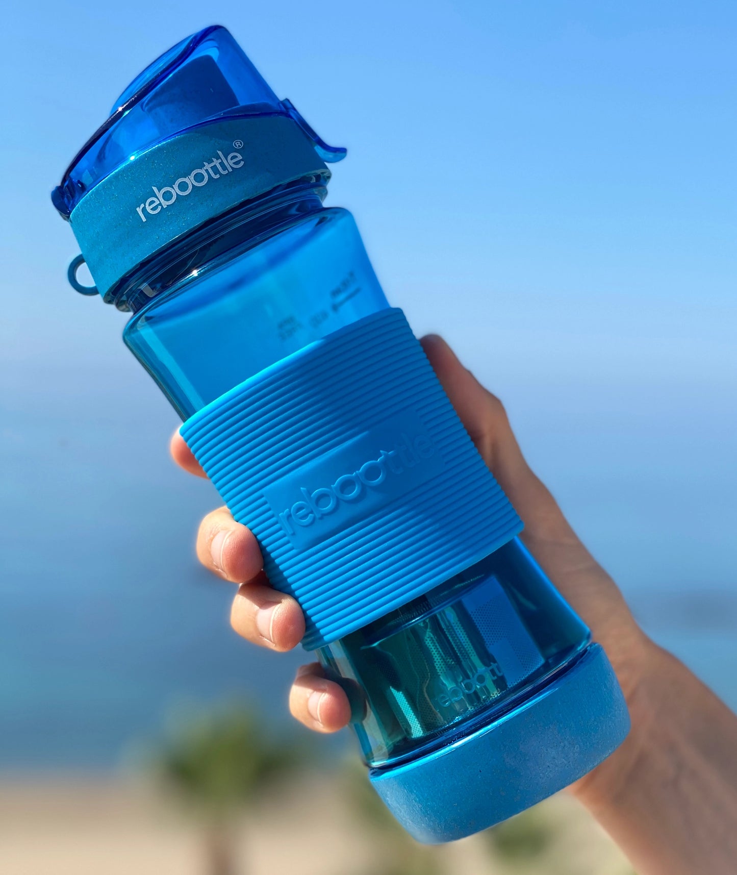 Drinking Tea Bottle Blue
