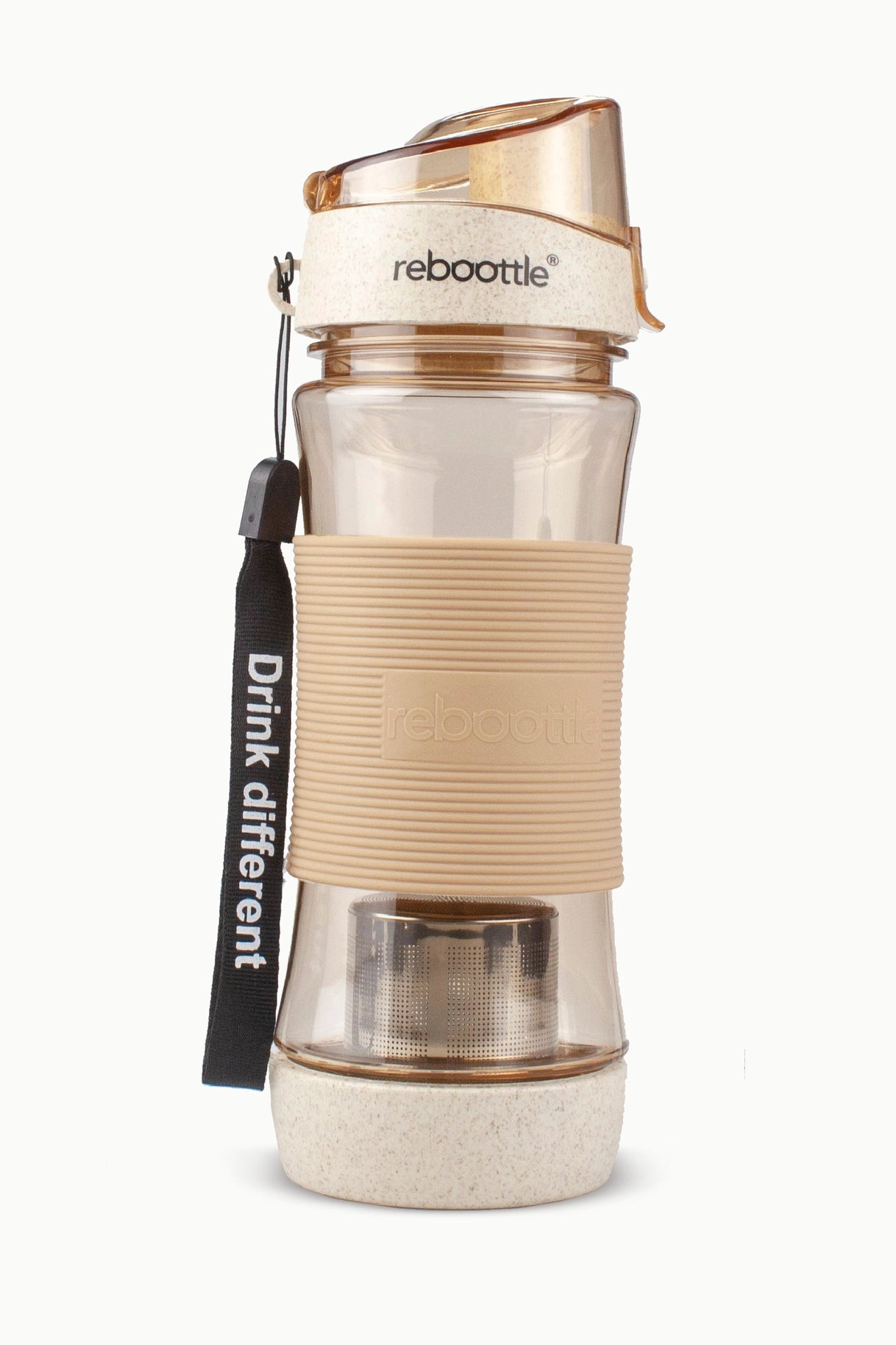 Drinking Tea Bottle Beige