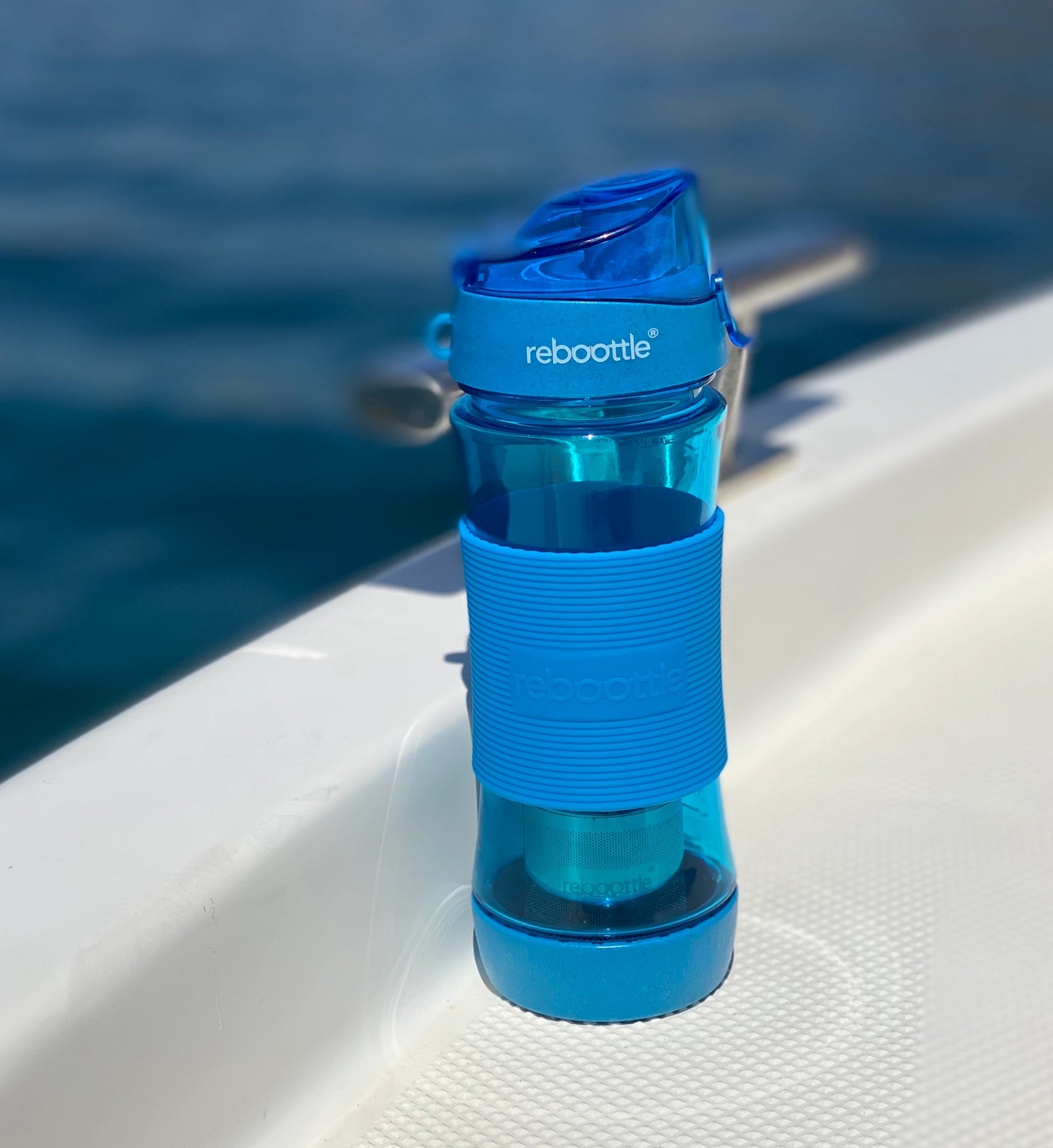 Drinking Tea Bottle Blue