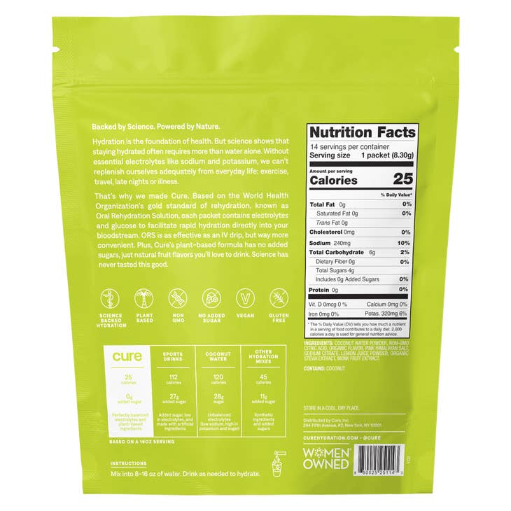 Hydrating Electrolyte Mix - Lime