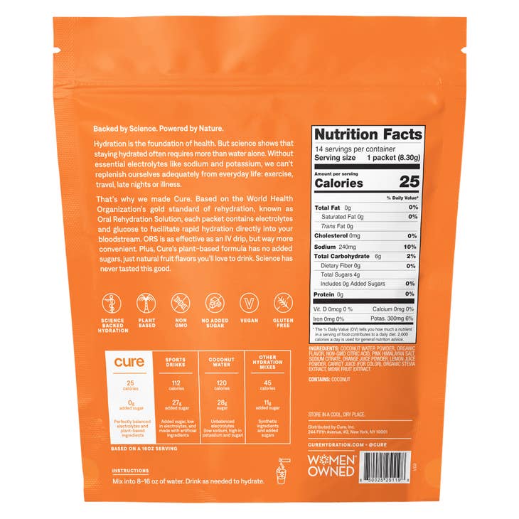 Hydrating Electrolyte Mix - Orange