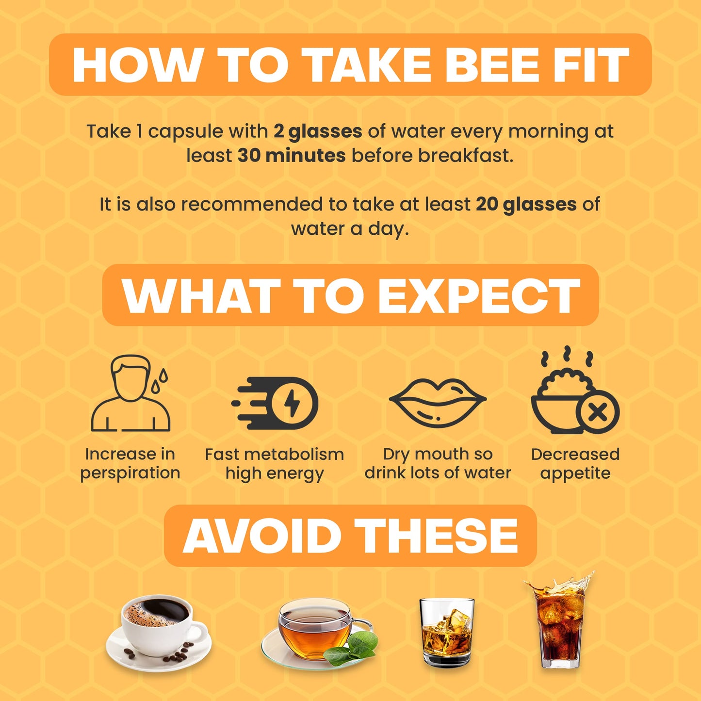 Bee Fit Weight Loss Capsules (3 - pack)