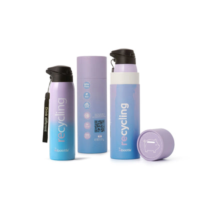 Reboottle Thermo Recycling Blue & Lavender