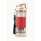 Drinking Tea Bottle Beige & Red
