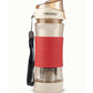 Drinking Tea Bottle Beige & Red