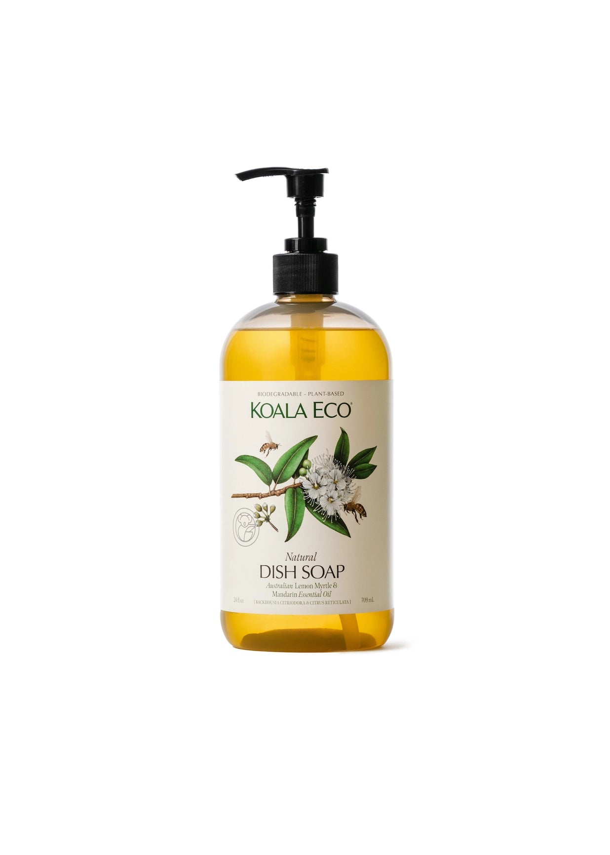 Natural Dish Soap Lemon Myrtle & Mandarin, 24 oz
