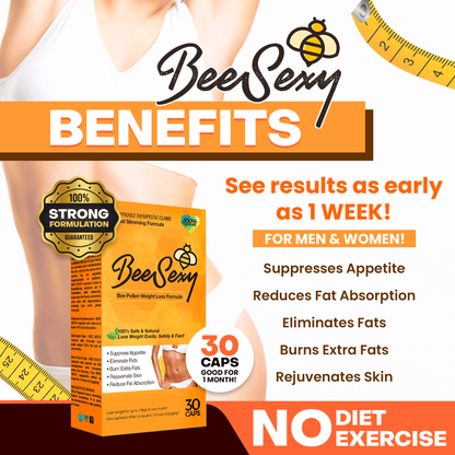 Bee Sexy Weight Loss Capsules (3 - pack)